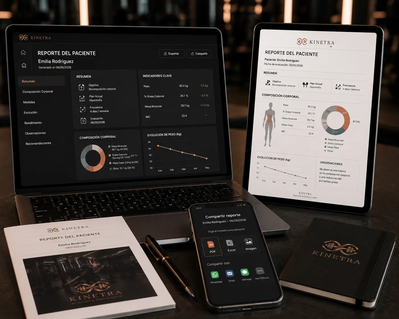 Exploración y exportación de reportes